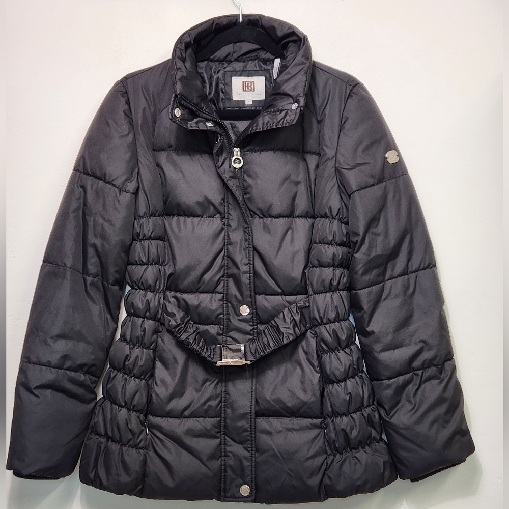 Y2K Laundry by Design Women's Black Outerwear Puffer Jacket Size M. #G10 - Picture 1 of 11
